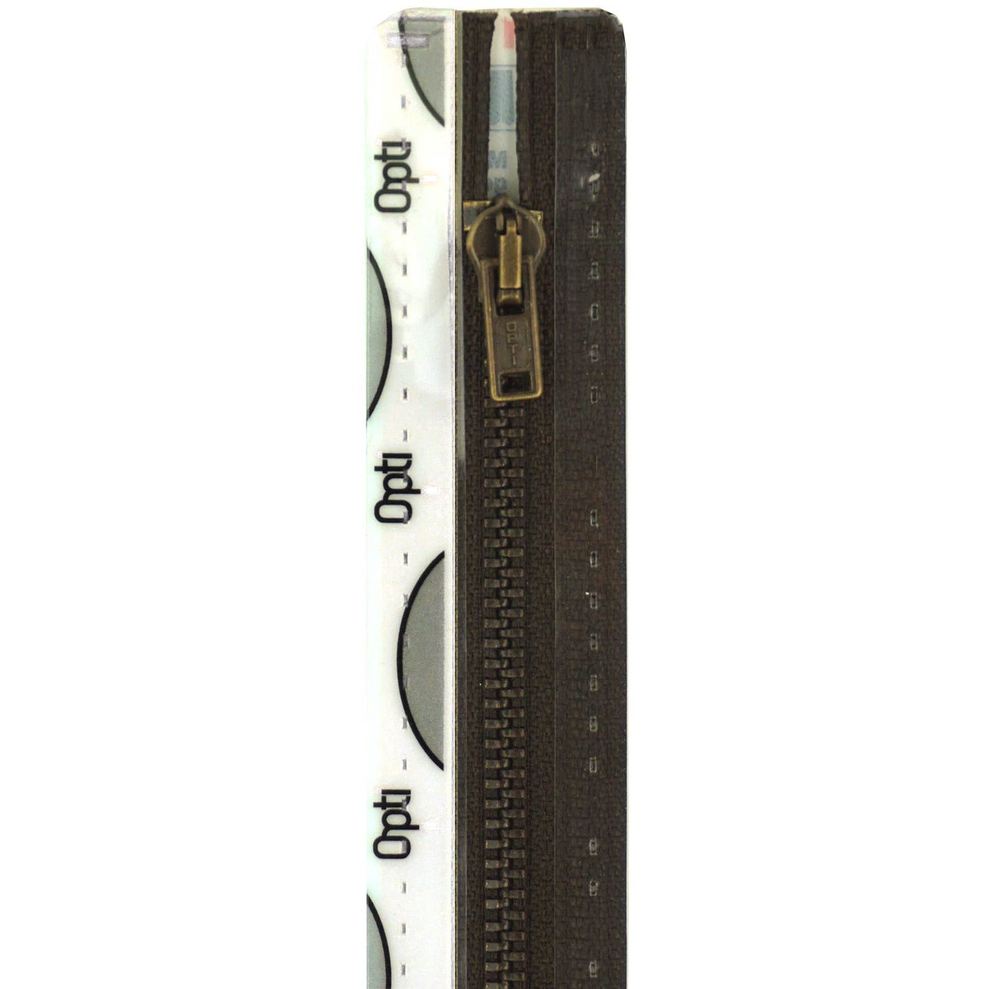 Opti Rits 10cm Metaal antiek, donker bruin 881