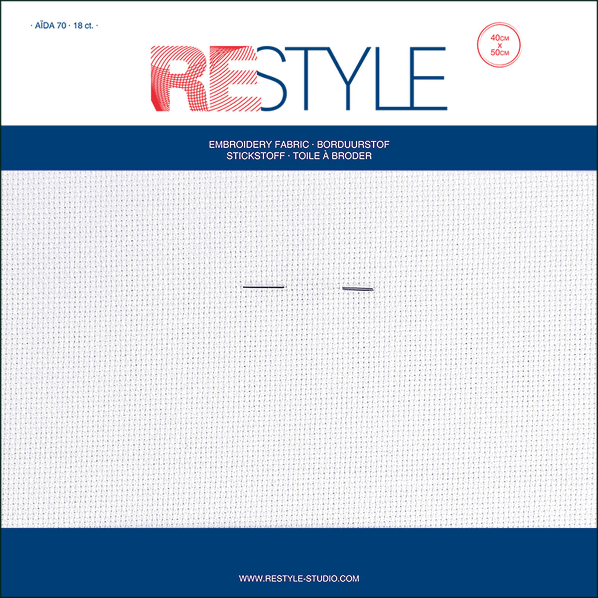 ReStyle Borduurstof, Aïda, 18 count, wit
