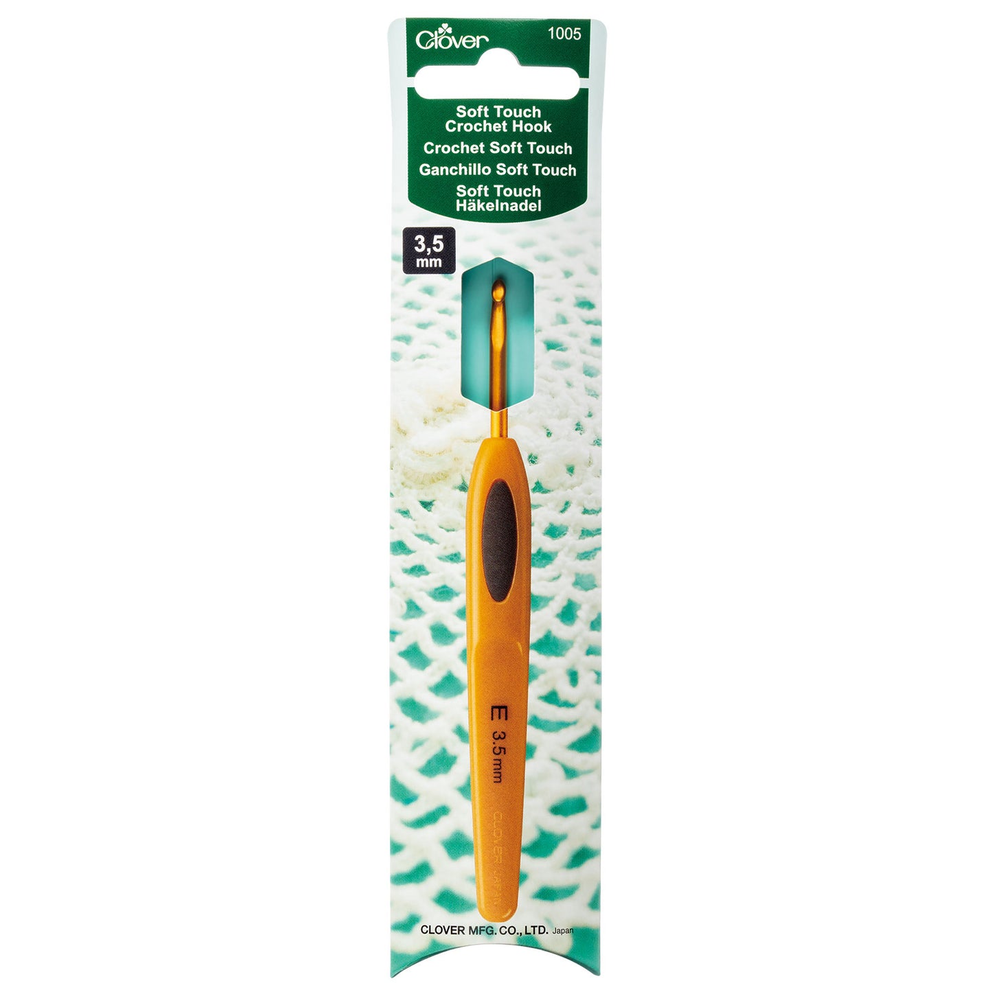 Clover Soft Touch Haaknaald, 3,5mm