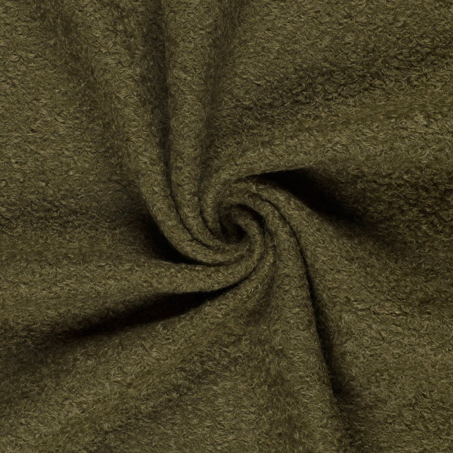 Bouclé, kleur Kaki groen