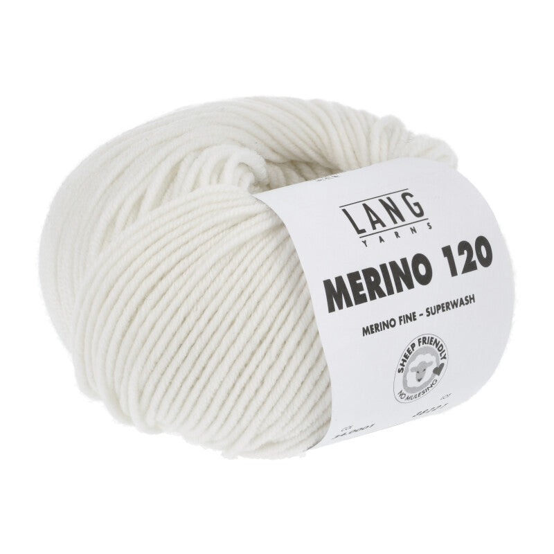 Lang Yarns Merino 120, kleur 0001