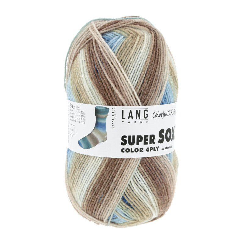 Lang Yarns Super Soxx, kleur Chefchaouen (0506)