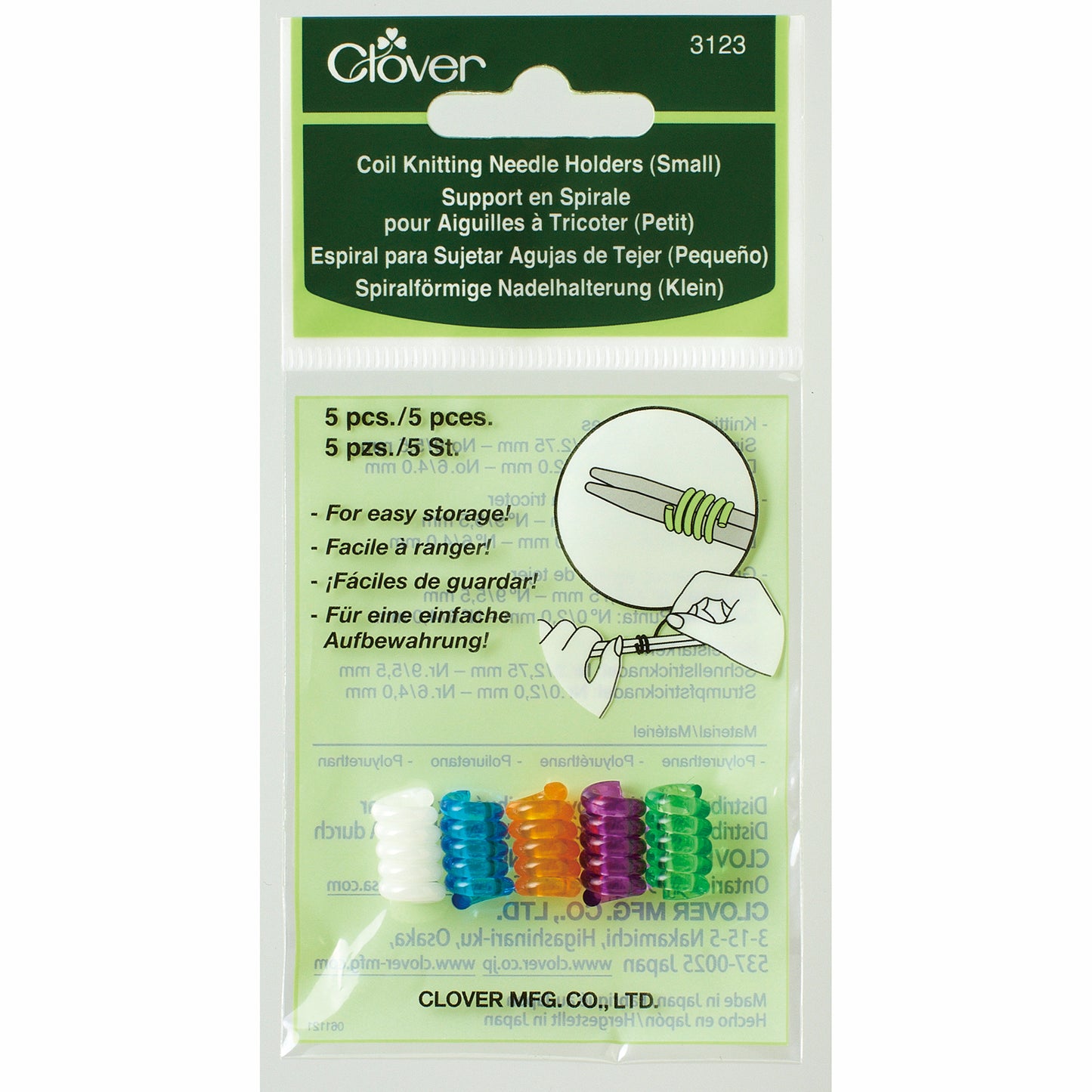 Clover breinaaldhouder spiraalvorm Small