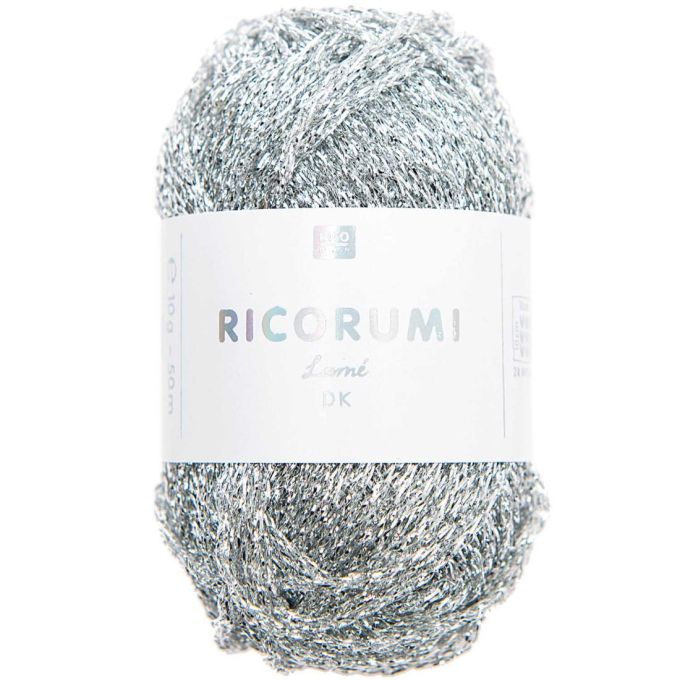 Ricorumi Lamé zilver, kleur 001