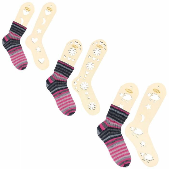 Opry, houten sockblockers, maat L