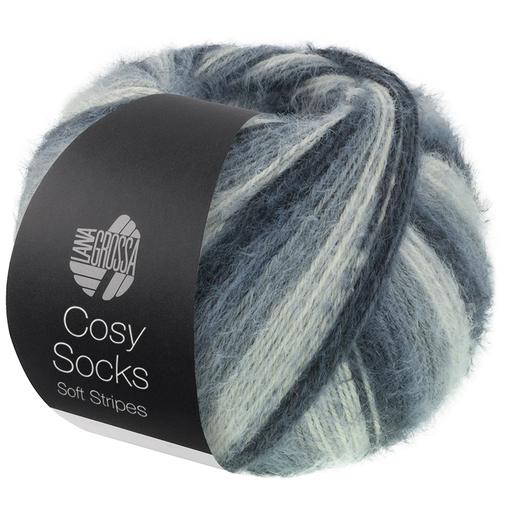 Lana Grossa Cosy Socks Soft Stripes, kleur 0104