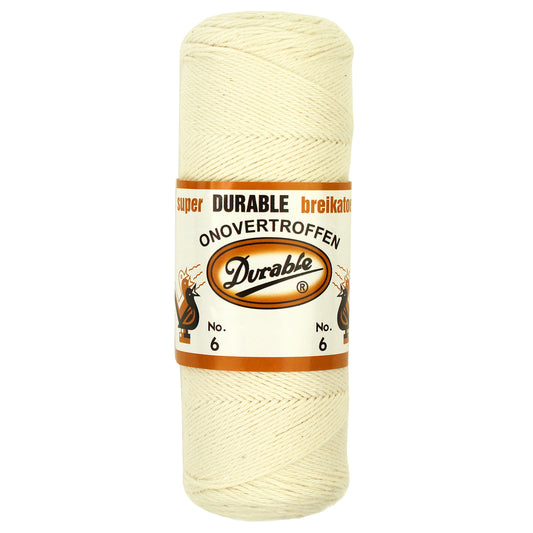 Durable Breikatoen, nummer 6 Ecru