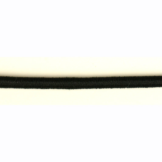 Koord Elastiek, 3mm kleur zwart