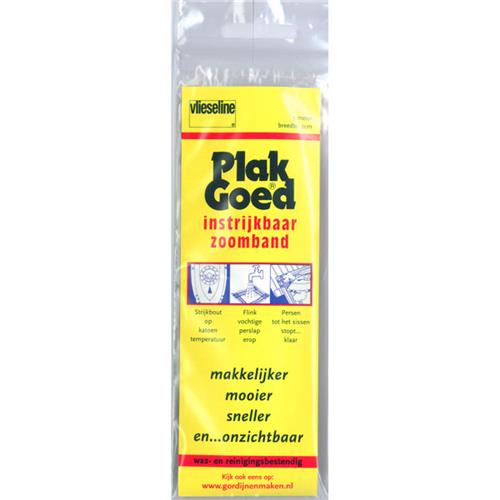 Vlieseline Plakgoed zoomband 2cm, wit