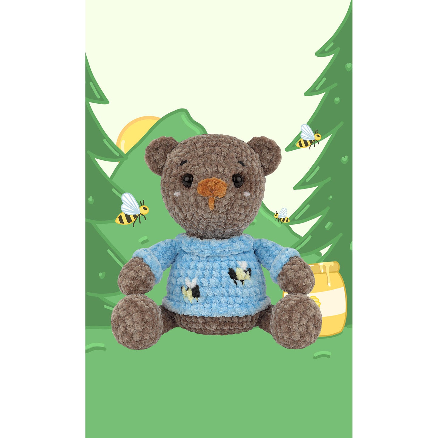 DMC Amigurumi kit, Dreamy the Bear