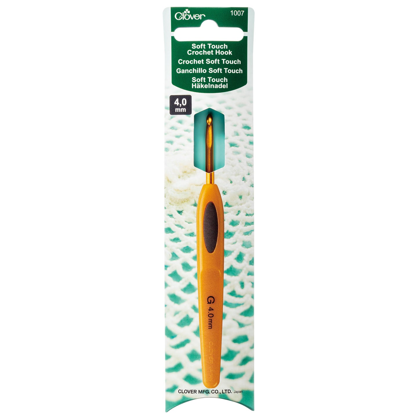 Clover Soft Touch Haaknaald, 4mm
