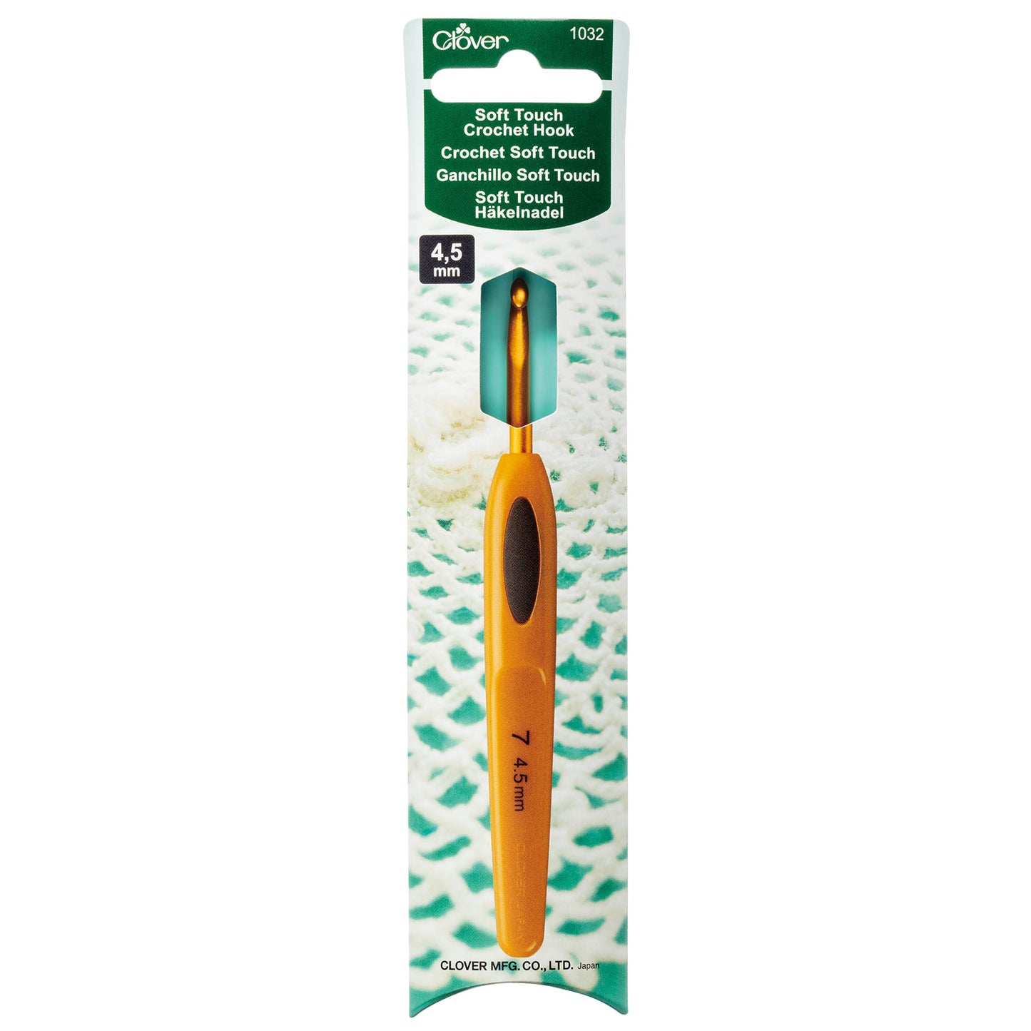 Clover Soft Touch haaknaald 4.5mm