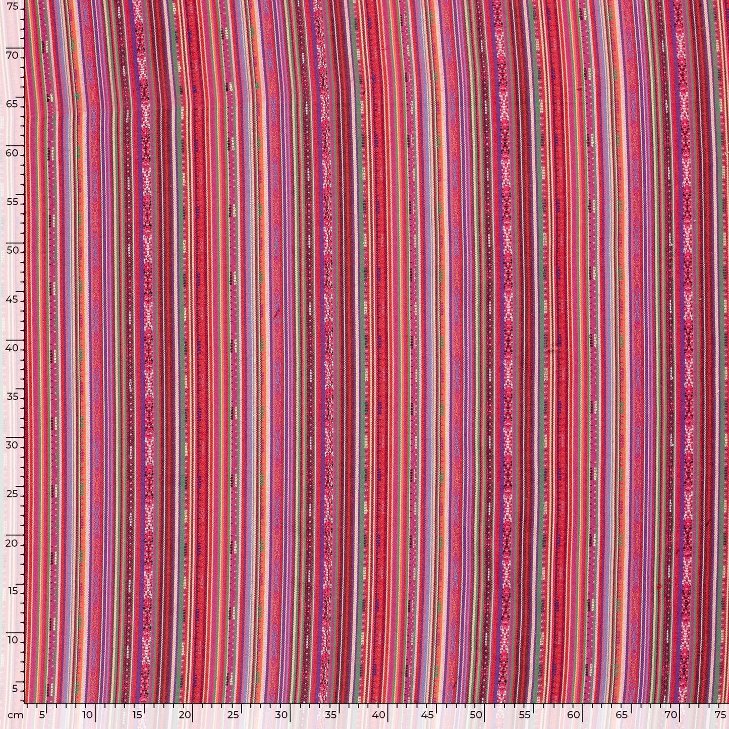 Jacquard stof Strepen Multicolor