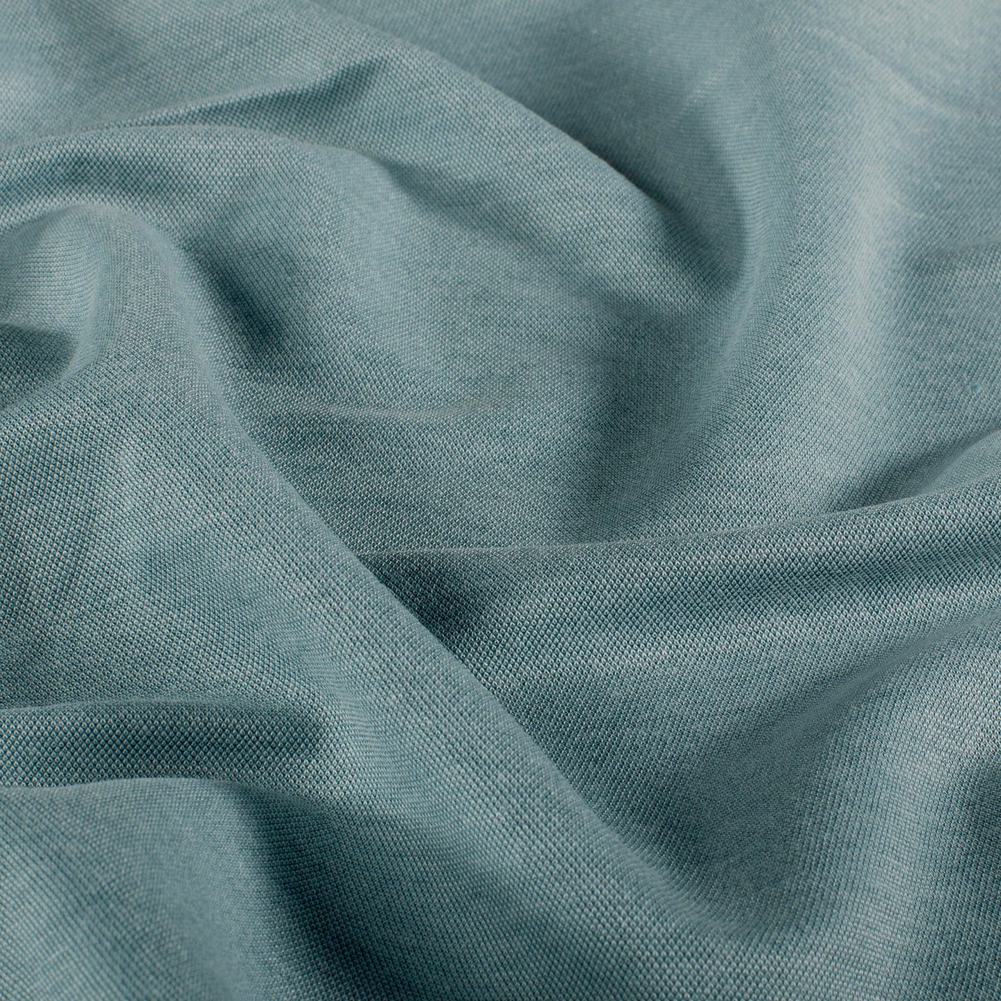 Viscose Jersey stof Melange Petrol
