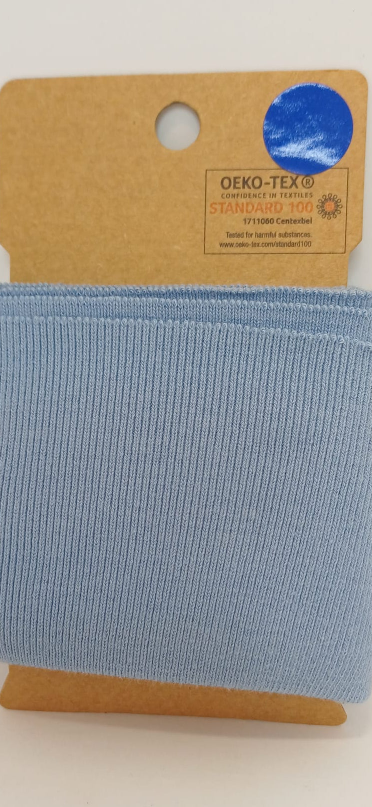 Boordstof 7cm, licht blauw