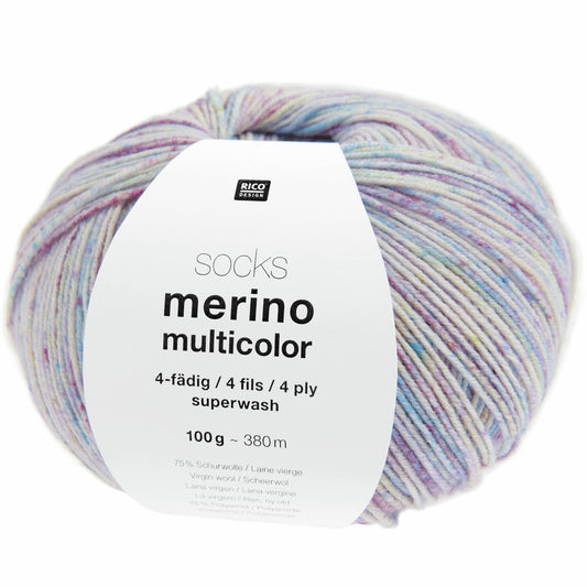 Rico Design Socks Merino Multicolor, kleur 002