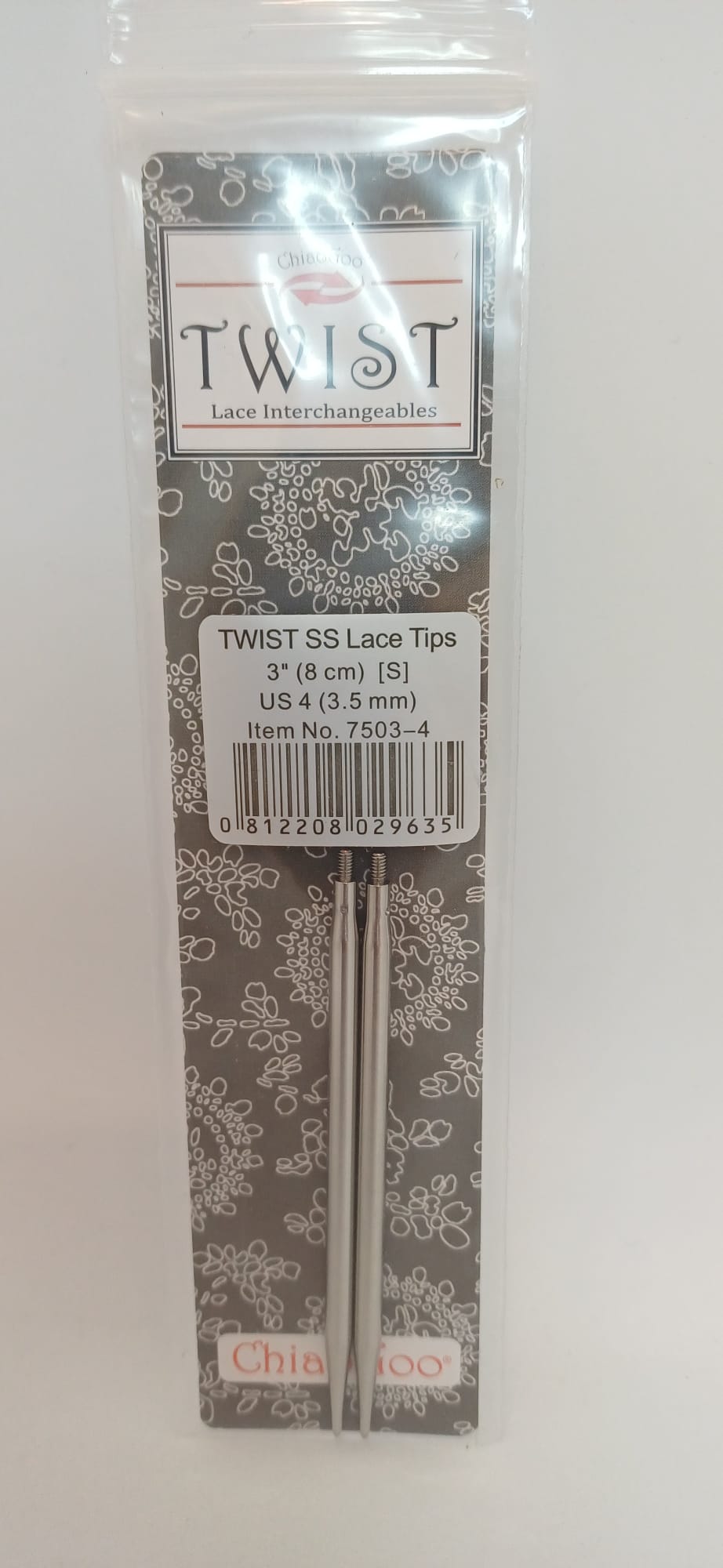 ChiaoGoo, Twist SS Lace Tips 8cm, 3,5mm (S)
