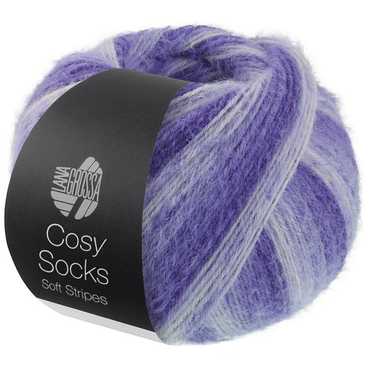 Lana Grossa Cosy Socks Soft Stripes, kleur 0101