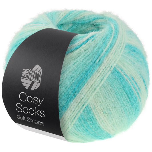Lana Grossa Cosy Socks Soft Stripes, kleur 0102