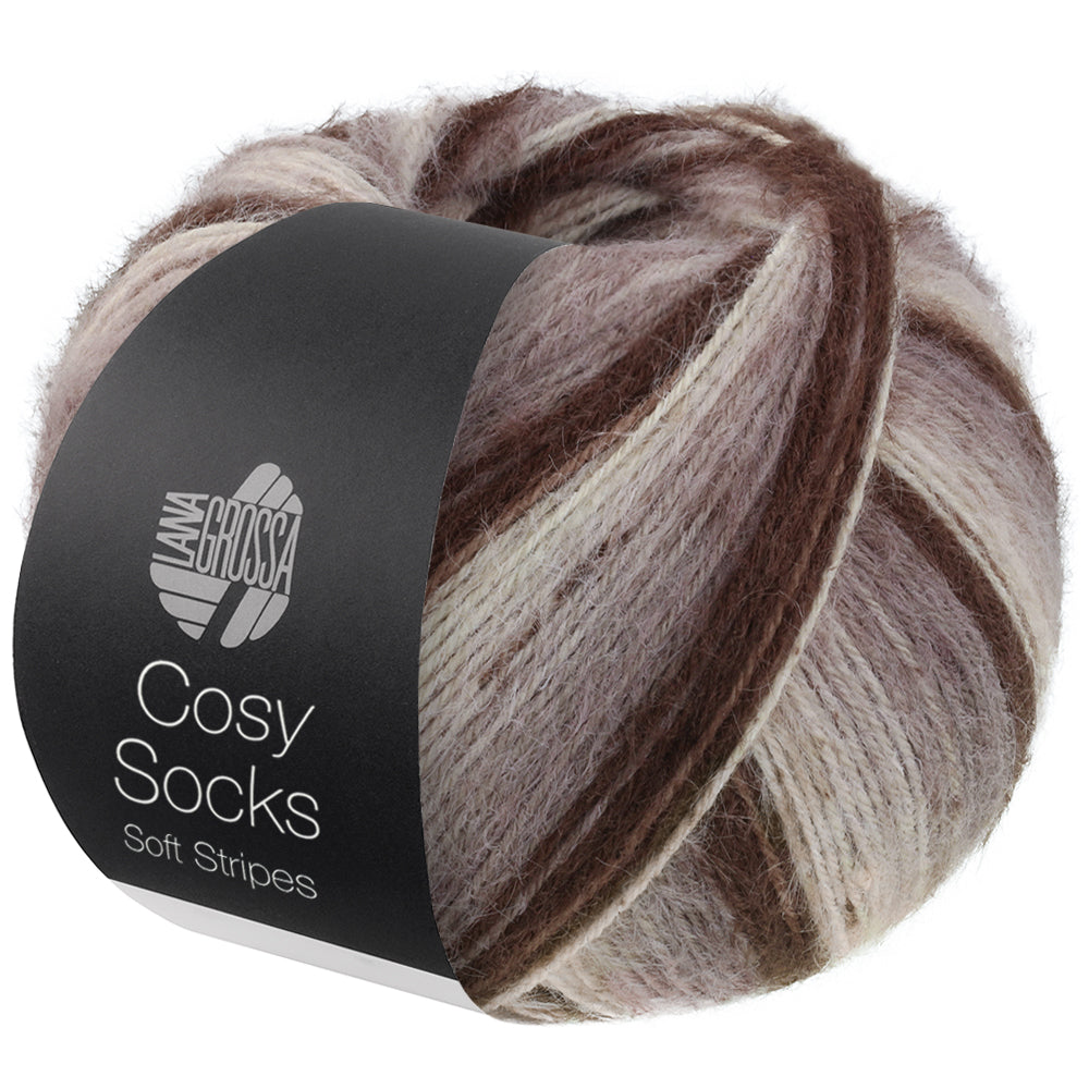 Lana Grossa Cosy Socks Soft Stripes, kleur 0103