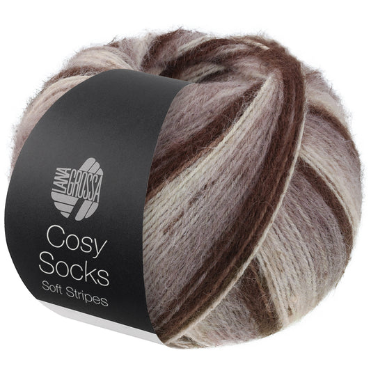 Lana Grossa Cosy Socks Soft Stripes, kleur 0103