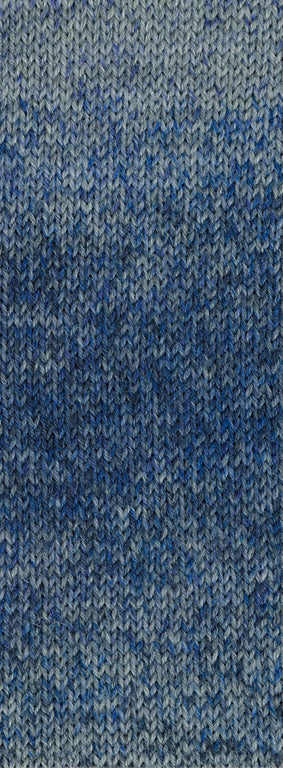 Lana Grossa Meilenweit 6-draads, Denim Mix, kleur 9728